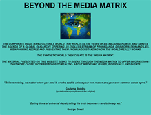 Tablet Screenshot of beyondthemediamatrix.net